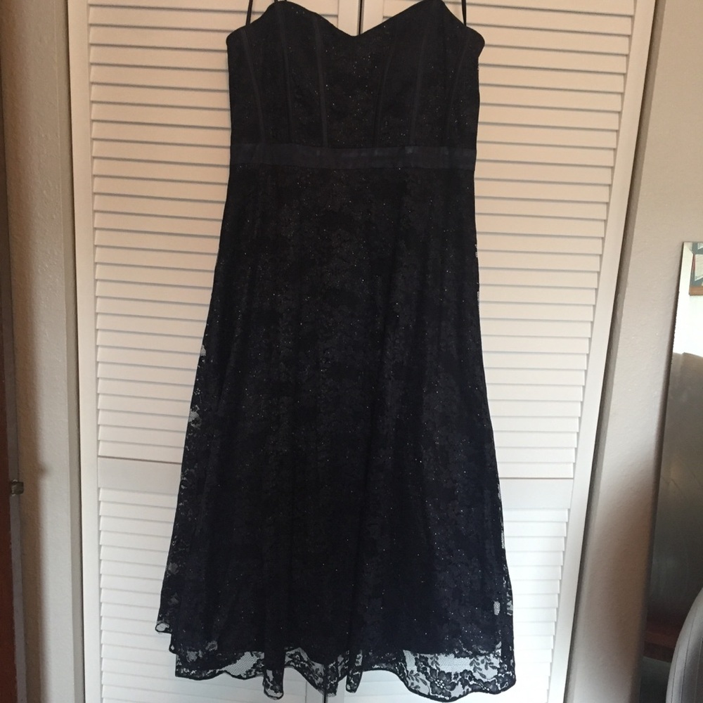 Adrianna Papell Strapless Lace Dress NWOT size 12